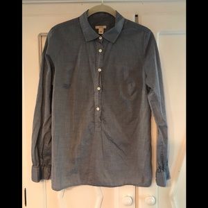 J Crew pop over shirt
